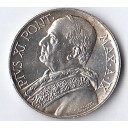 1930 - 5 lire argento Vaticano Pio XI San Pietro sulla barca BB